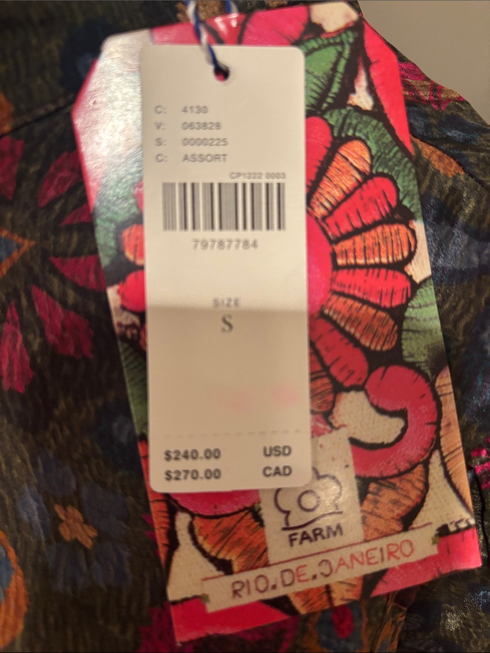 FARM Rio Floral Print Maxi Dress in Green, Pink & Rust - Picture 2 of 2